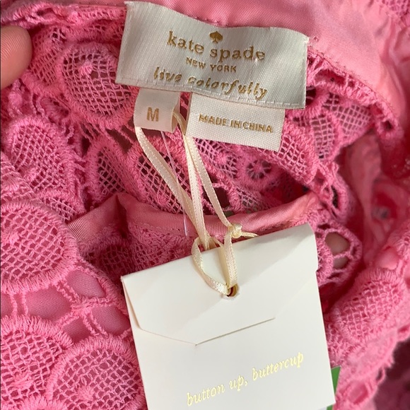 Kate spade pink bloom lace blouse shirt NWT - Picture 10 of 10